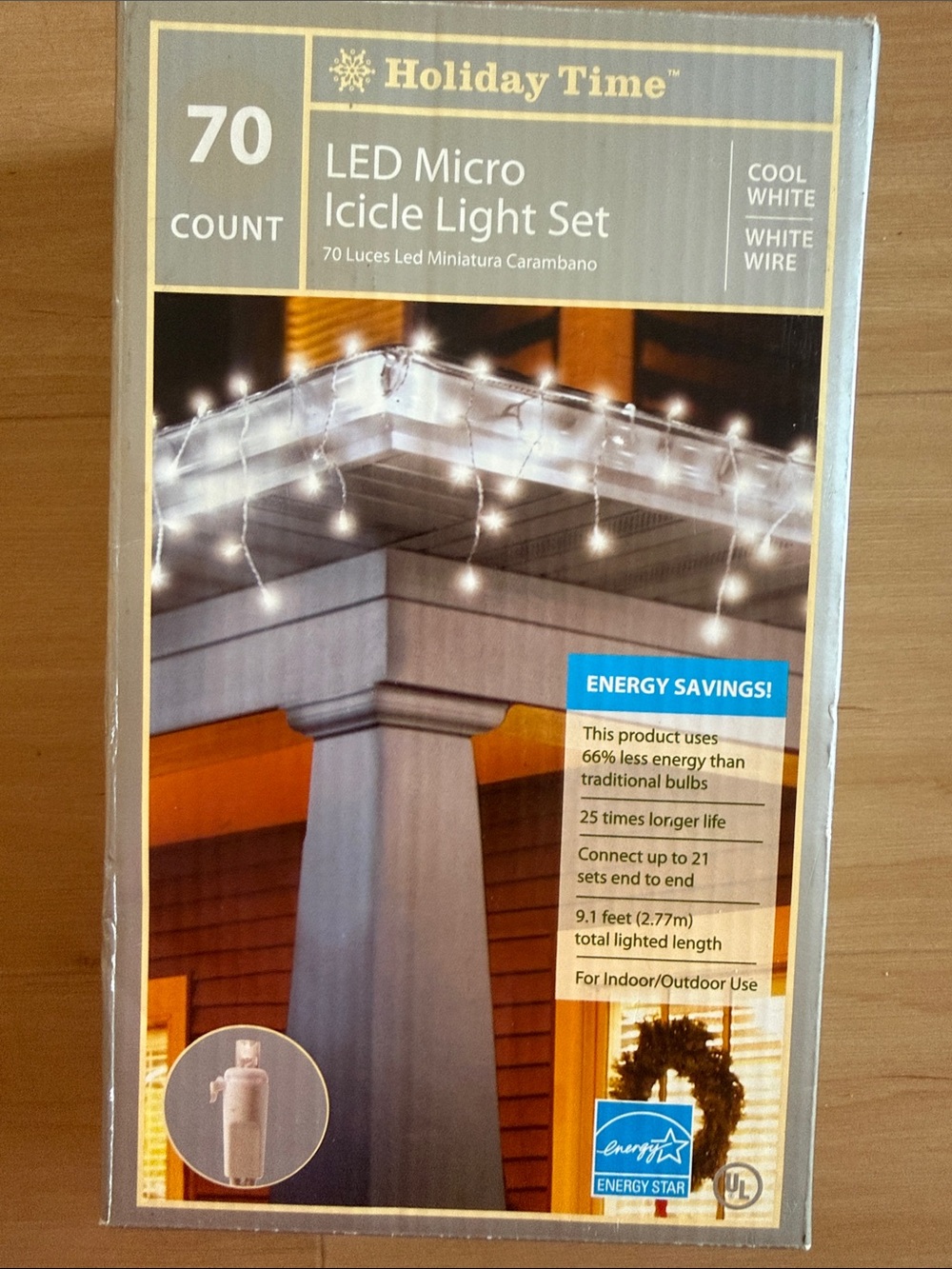 Holiday Time 70-Count LED Micro Icicle Lights